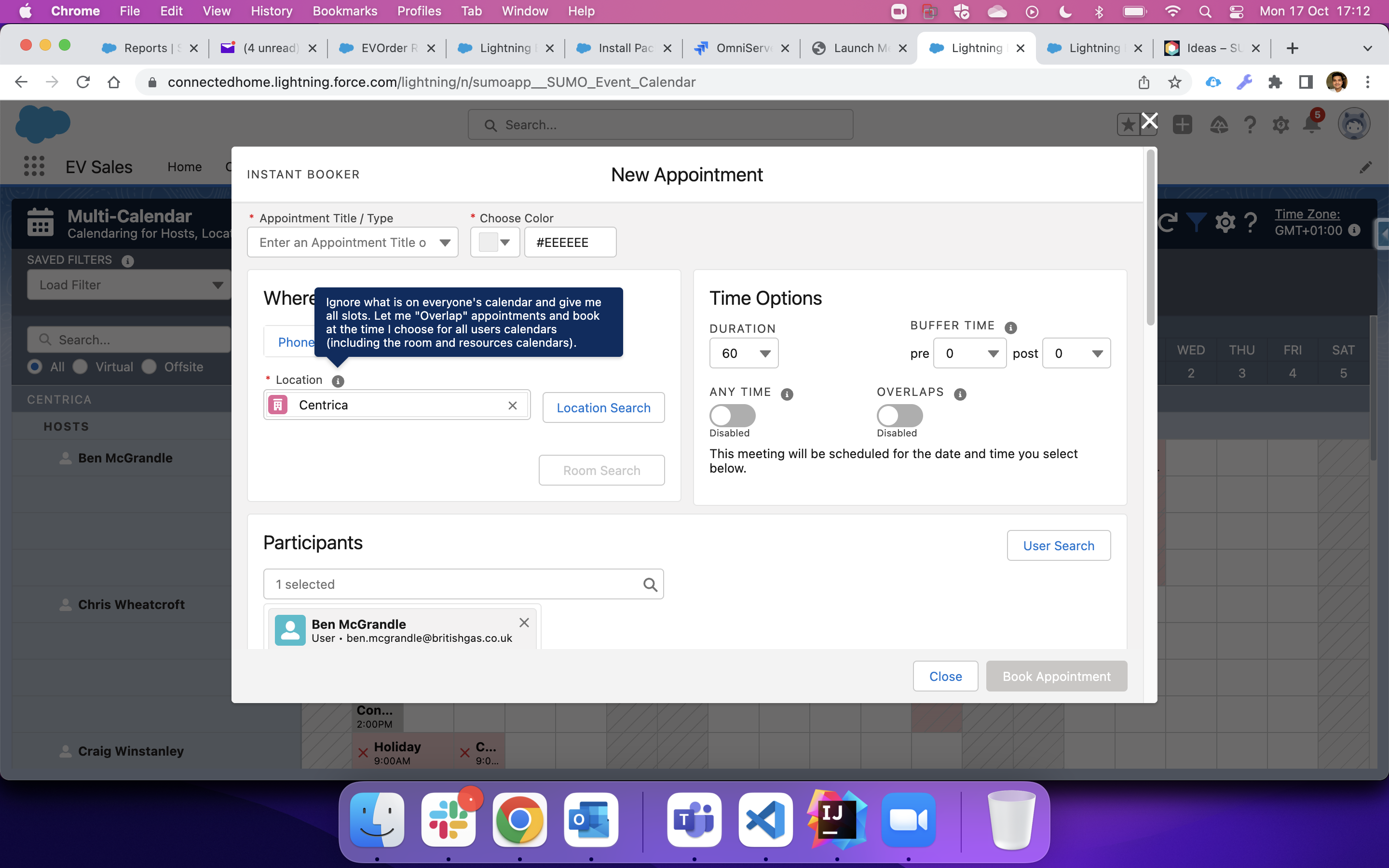 Control the display of fields on Instant Booker Page